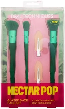 Real Techniques Nectar Pop Glazed Daze Face Set 1 ks sada kosmetický štětec Soft Sculpting Brush RT 070 1 ks + kosmetický štětec Strippling Brush RT 071 1 ks + kosmetický štětec Brightening