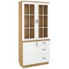 Casarredo Vitrína s komodou 1D3S FEDERICO dub artisan/bílá