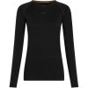 Icebreaker Dámske funkčné tričko Women Merino 200 ZoneKnit LS Crewe čierna