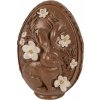 Clayre & Eef Čoko vajíčko s králikom a kvetmi - Ø 9*13 cm