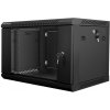 Nástěnný rack 19'' 6U 600X450mm černý flat pack WF01-6406-10B Lanberg