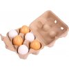 Bigjigs Toys potraviny - Drevené vajíčka v krabičke 6ks