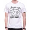 Fajntričko Vin Tričko - Knihy sú cesta do iných svetov, Farba biela, Strih/ Variant Pánsky/UNISEX