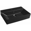 Isvea SISTEMA keramické umývadlo 60x42cm, čierna mat 10SF50060-2N