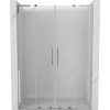 Mexen Velar L Duo, posuvné sprchové dvere do otvoru 140 cm, 8mm sklo námraza, chrómová, 871-140-003-32-01