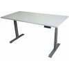 ZLKL Polohovací stôl dvojmotorový 140 x 70 cm sivý / sivý P00049-2