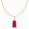 Thomas Sabo KE2209-414-10-L45 Gold-plated chain w. red Goldbears pendant