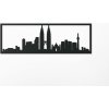 drevko Obraz Kuala Lumpur panoráma Rozmer obrazu: 65 x 195 cm, Farba obrazu: Dub Jasný