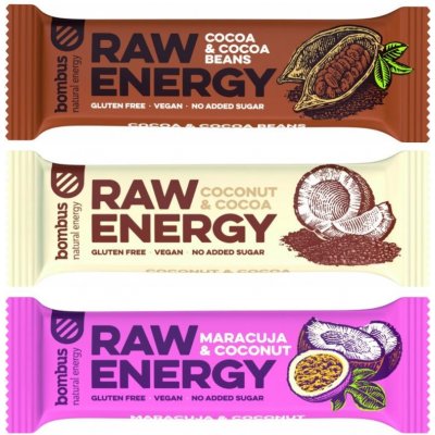 Bombus RAW Energy bar 3 x 50 g