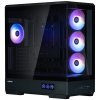 Zalman skříň P50 DS / Middle Tower / 4x120mm ARGB fan / 2x USB 3.0 / USB-C / panoramatická / černá P50 DS Black