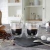 ZWILLING Sorrento Barrel 80 ml 2 ks - termické sklenené šálky na espresso s dvojitými stenami