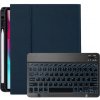 AppleKing puzdro s čiernou podsvietenou klávesnicou a priestorom na Apple Pencil pre iPad Pro 11