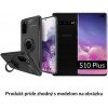 Multifunkčné magnetické púzdro Luxria Ring pre Samsung - Čierne Samsung: Galaxy S10 Plus