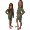 SPORT NANO tričko dlhý rukáv .detské .110 .khaki