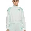 Dámska mikina na zips Nike W NSW AIR FLC QZ W zelená DM6073-394 - M