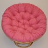Nábytek PEGAS Polstr na křeslo papasan 115 cm malinový melír
