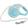 Vodítko Flexi New Comfort M lanko 8 m svetlomodré (do 20 kg)