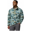 Pánska mikina Columbia Helvetia™ II Printed Half Snap Fleece Veľkosť: XXL / Farba: svetlomodrá