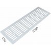 SRL - ALFA vetracia mriežka 100 x 800 mm BIL - biela lesklá (RAL 9010) 100 mm 800 mm – cena za ks