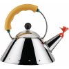 Varná kanvica 9093 1 l, strieborná / žltá, Alessi