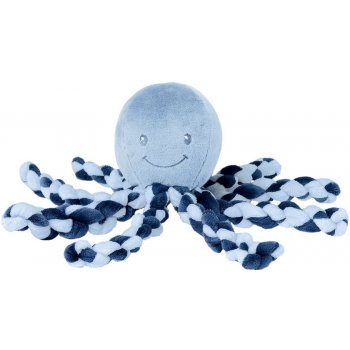 Nattou prvá hračka pre bábätka chobotnička Piu Piu Lapidou light modrá