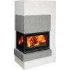 ABX Norfolk ľavý 6,5kw teplovzdušné krbové kachle na drevo s obostavbou