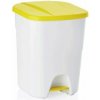 Odpadkový kôš s pedálom žlté veko 40 l 100027477