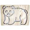 Libelula Šablóna na kreslenie Lesné zvieratá - Panda veľká Veľkosť šablóna: Malý formát (cca. 20 cm)