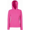 F.O.L. | Classic Lady-Fit Hooded Sweat, Dámska mikina s kapucňou, červená Fuchsia, S