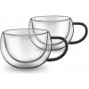 LAMART Pohár LT9114 Vaso cappuccino Black 2 x 270 ml