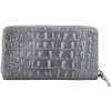 Kožená peňaženka 382 šedá Made in Italy