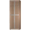 Decodom POINT TYP KS 84 E1 MBK4/ALU 411780 - šatníková skriňa, Buk 04 / Sklo