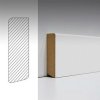 EGGER Biela MDF lišta na podlahu dĺžka 2,4 m, výška 58mm EGGER Biela obvodová lišta MDF