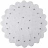 Lorena Canals koberce Pre zvieratá: Prateľný koberec Little Biscuit White - 140x140 kytka cm Biela