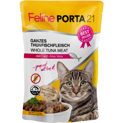 Feline Porta 21 kapsičky 24 x 100 g - Tuniak s aloe