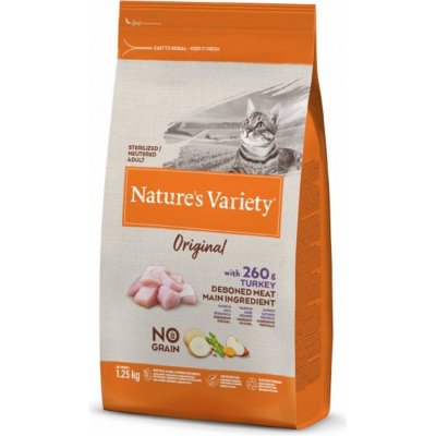 Nature's Variety Sterilized Cat Original No Grain Turkey 1,25 kg