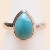 Nefertitis Larimar prsteň striebro Ag 925 LOT430 - 52 mm (US 6), 3,9 g