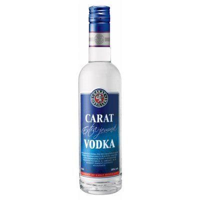 Carat extra jemná vodka 40% 0,5 l (čistá fľaša)