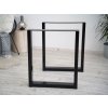 Treesome Robustní Železná Industrial Podnož Stolová Noha 2ks Černá Rozměr: Š 90 x V 72 cm