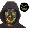 Maska „Horror Face – svietiaci úsmev“, čierna, Guirca
