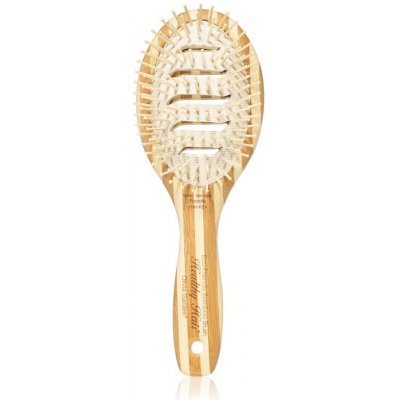 Olivia Garden Bamboo Touch plochá kefa na vlasy a vlasovú pokožku Nylon M 1 ks