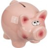 Pokladnička ve tvaru prasete se zámkem, 16x11,5x11 cm