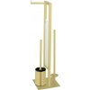 Wenko WENKO 26034100 - Sada na WC RIVALTA 18x70 cm nerez/zlatá/biela/čierna WE0168 + záruka 3 roky zadarmo + záruka 3 roky zadarmo