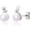 SOFIA strieborné náušnice s perlami AEAE13466Z,WFM/R
