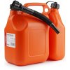 Kanister na benzín dvojkomorový plastový 6L + 2,5L AMiO-03208