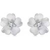 GRACE Silver Jewellery Stříbrné náušnice s květinovým motivem - stříbro 925/1000 E-SCE1858/299 Stříbrná