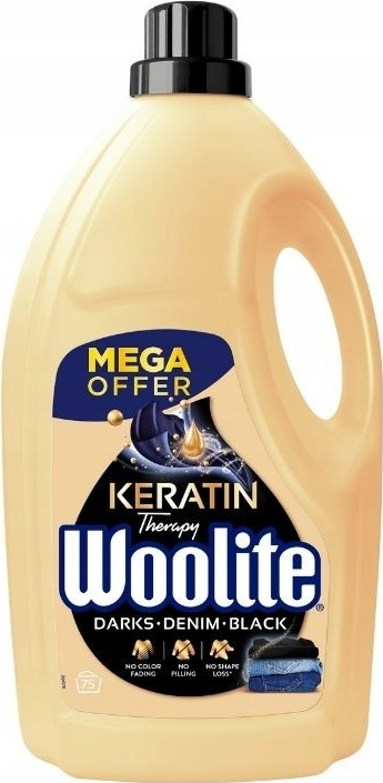 Woolite Keratin Therapy Black gél na pranie 4,5 l 75 PD