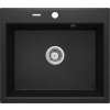 Deante Andante, granitový drez 600x520x210 mm + priestorovo úsporný sifón, 1-komorový, grafitová, ZQN_2103