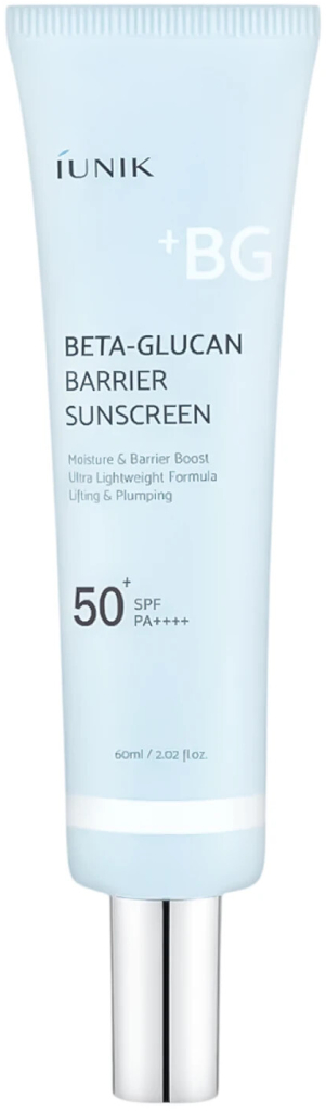 iUNIK - Beta Glucan Barrier Sunscreen SPF 50 PA++++ 60ml ľahký opaľovací krém na tvár pre ochranu pred slnkom