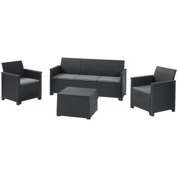 Keter EMMA 3 seaters sofa Set - grafit